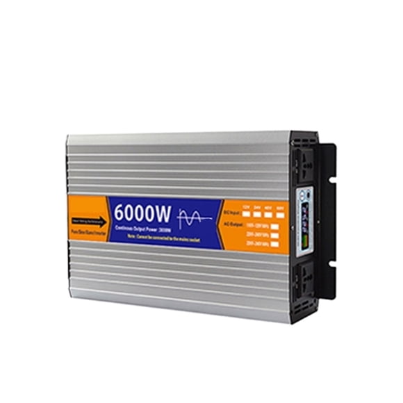 Pure Sine Save Inverter 8000W 6000W DC 12V/24V to AC Voltage Transformer Power Converter Solar ,Rapid Cooling with Minimal Noise