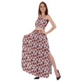 thumbnail image 3 of Bimba 2 Pcs Robe de Plage Sexy pour Femmes Imprimée Smockée Crop Top & Longue Jupe Ensemble, 3 of 7