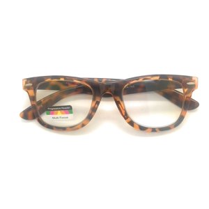 Verres de lecture progressifs multifocus 3 Pouvoirs en 1 Lecteur Carré de la corne Rim Eye Glasses (Tortoise, 3.00)