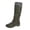 Green, variant on LOVZFMLL Boots for Women Mid Calf Winter Boots Side Zipper Round Toe Slip Resistant Low Block Heel Casual Fall Winter Boots