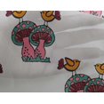 thumbnail image 4 of oneOone Georgette Viscose Fabric Bird & Mushroom Block Print Fabric By Yard 42 Inch Wide, 4 of 4
