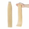 thumbnail image 2 of Tape in Human Hair Extensions Highlight Balayage Straight Hair, 2 of 6