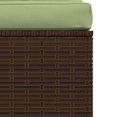 thumbnail image 5 of vidaXL 4-Seater Sofa with Cushions Brown Poly Rattan, 5 of 5