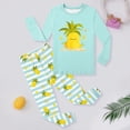 thumbnail image 2 of Ensemble de Pyjama pour Petit Garçon, Chandail à Enfiler à Col Rond, Doux, d'Été, Pyjamas, Tenue de Nuit, Pyjamas pour Enfants, Filles 6T, 2 of 3