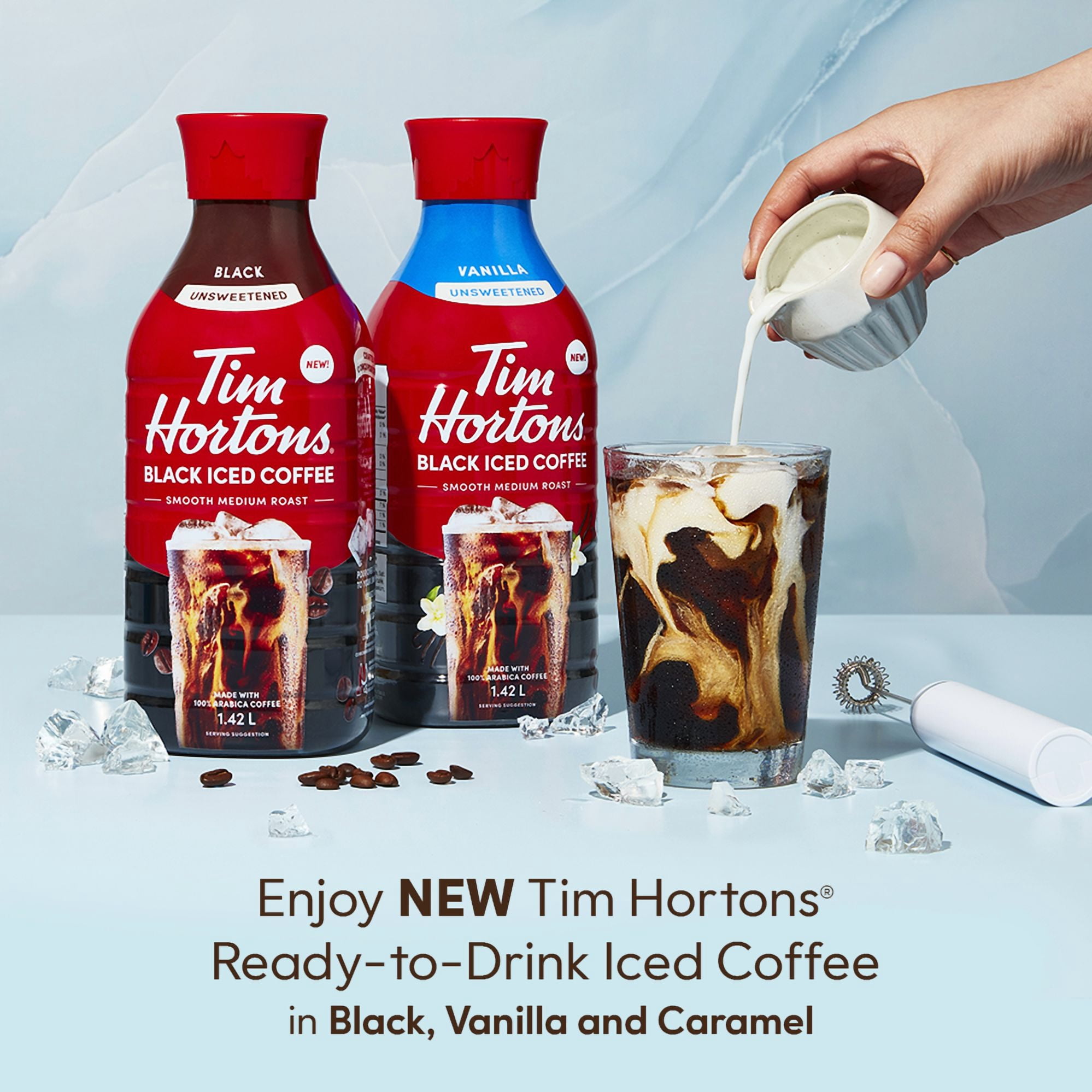 Tim Hortons Prêt-à-Boire Café Glacé Noir Caramel 1.42L