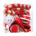 thumbnail image 2 of TopLLC 32 Pcs Christmas Tree Hanging Ornaments Set, Pre-Tied Shatterproof Plastic Assorted Baubles with Rope, Glitter Xmas Tree Decorative Pendants Christmas Decorations for Party Holiday Wedding, 2 of 6