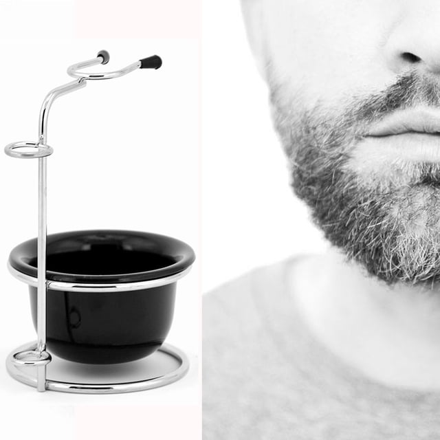 Daisyyozoid Wholesale Mens Beard Removal Shave Grooming Set Manual Razor Bowl Safety Stand