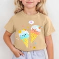 thumbnail image 2 of HNMKIU T-Shirt à Manches Courtes Imprimé Mignon pour Filles à Col Rond pour Enfants T-Shirt Graphique Haut pour l'Été Confortable pour Tous les Jours Tenue Active Stylée pour Filles, 2 of 4