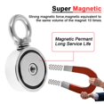 thumbnail image 3 of DEBGFS Strong Magnets Fishing Kit Retrieval Magnet Neodymium Magnets with 10m Durable Rope 120kg-300kg Double Sided Powerful Magnets for Fishing and Magnetic Recovery Salvage, 3 of 6