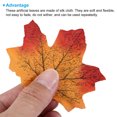 thumbnail image 4 of Unique Bargains Artificial Leaves Fall Maple Autumn Fake Leaf Decoration, Orange 500 Pack, 4 of 5