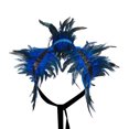 thumbnail image 2 of Fortune Women Gothic Feather Cape Halloween Cosplay Party Lacing Shawl Shrug, 2 of 8