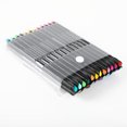 thumbnail image 3 of 24 Fineliner Color Pens Set, Fine Line Colored Sketch Writing Drawing Pens for Journal Planner Note Taking and Coloring Book, Porous Fine Point Pens Markers, Great for Art Crafts Scrapbooks, 3 of 6