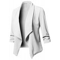 thumbnail image 2 of QIPOPIQ Blazer Léger pour Femmes à Manches Longues, Classique, Drapé, Ouvert à l'Avant (P-5TG) Liquidation, 2 of 6