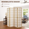 thumbnail image 4 of HOMCOM 4 Panel Room Divider, 5.6 ft Folding Privacy Screen for Home Office, 4 of 10