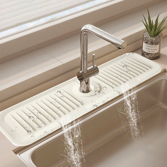 Rbaofujie Kitchen Decor Faucet Mat for Kitchen Sink Kitchen Sink Draining Mat Fast Drying Stone Sink Tray Sink Protectors Sink Faucet Mat Guard for Kitchen Bathroom Sink Kitchen Decor