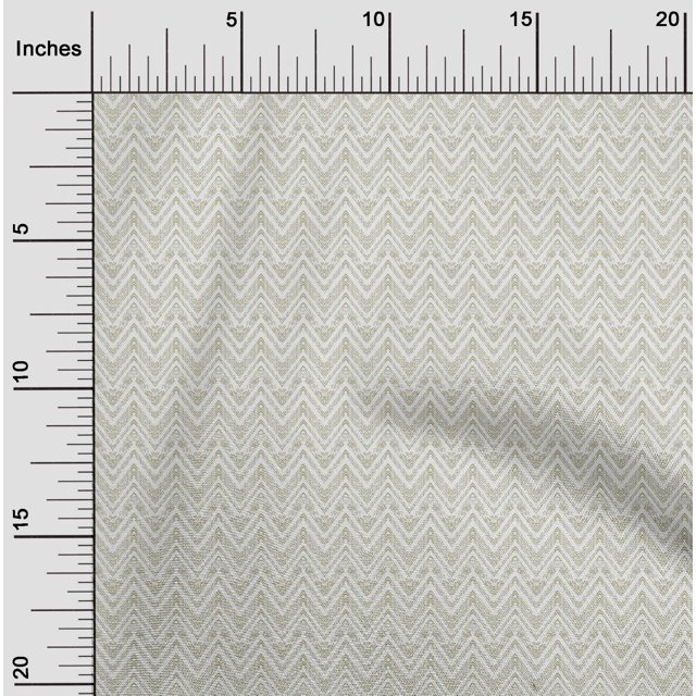 oneOone Silk Tabby Olive Green Fabric Chevron Geometric Craft Projects Decor Fabric Printed By The Yard 42 Inch Wide
