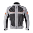 thumbnail image 1 of Motorcycle Riding Jacket Motocross Jacket Impact Protection Reflective Breathable Mesh Protective Gear Coat for Motorbike Riding Summer , Gray XL, 1 of 10