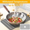 thumbnail image 4 of Silicone Sink Mat Protector 26”×14” Anti-Slip Kitchen Sink Mat Grid Heat-Resistant Heat-Resistant Sink Grid Grate Accessories Sink Drain Center Protecting Mat Liner, 4 of 11