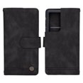 thumbnail image 1 of Wallet Phone Case, Multifunctional Phone Cover Skin Feeling Shock Absorbing With Built In Kickstand For Outdoor Travel Black, 1 of 8