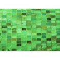 thumbnail image 1 of Ahgly Tapis Rectangulaire Lavable en Machine Intérieur Transitionnel Vert Néon, 2 Pieds x 4 Pieds, 1 of 7