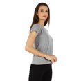 thumbnail image 3 of Inkmeso Solid Short Sleeve Basic T-Shirt For Womens Patch Pocket Casual Summer Basic Top, 3 of 7