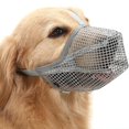 thumbnail image 3 of TISHITA Muzzle for Dog Adjustable Breathable Anti Bite Portable Cage Muzzles Comfortable Gray Large, 3 of 7