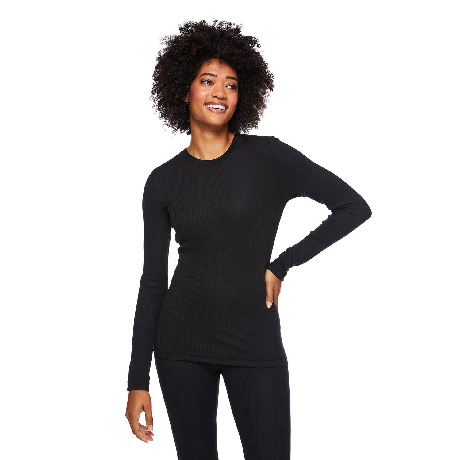Haut thermique à encolure ras du cou Athletic Works pour femmes