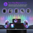 thumbnail image 4 of Projector with 5G WiFi and Bluetooth, Native 1080P Projector[Projector Screen Included], Full HD 18000LM Movie Projector, 100" Display Home Theater, Compa, 4 of 6