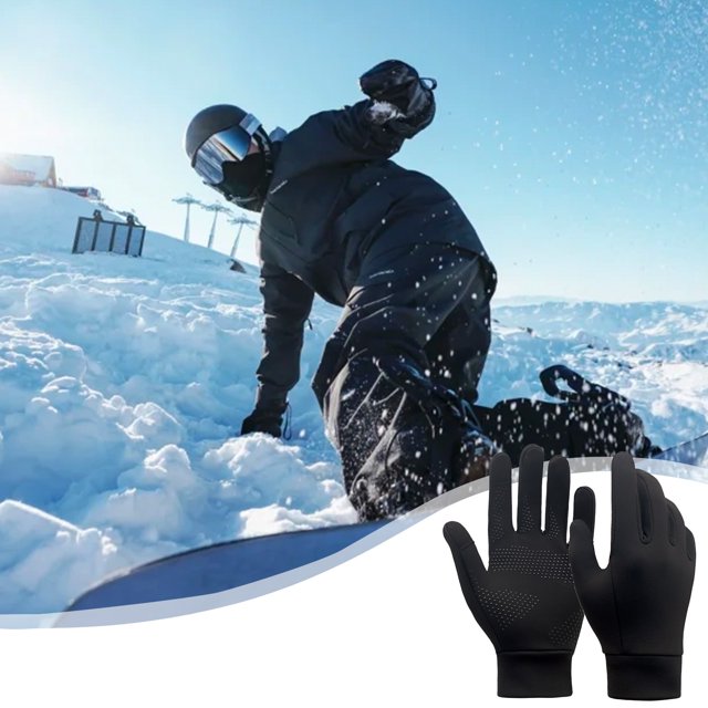 Gants de Sport à Écran Tactile Adaptés aux Gants Chauds et Antidérapants pour Course, Cyclisme et Ski