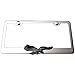 thumbnail image 3 of LFPartS Flying Eagle 3D Black Emblem Polished Stainless Steel License Plate Frame, 3 of 4