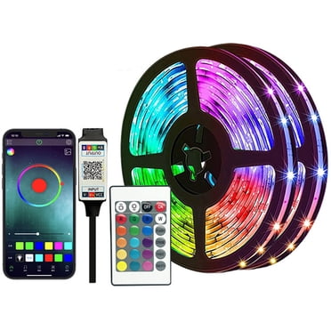 5V RGB LED Strip Lights 12LEDs/Meter 5050RGB Light Strip LED Tape Light Remote Control APP