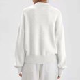 thumbnail image 4 of Yuyuzo Women Ribbed Tops Long Sleeve Wrap V Neck Pullover Solid Color Casual Baggy Fall Tops, 4 of 6
