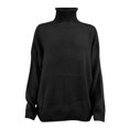 thumbnail image 4 of EGNMCR Chandail à Col Montant pour Femmes, Chandail pour Femmes Hauts Décontractés Unis pour Femmes Tricot Manches Longues Chandail à Enfiler Femmes Chandail, 4 of 5