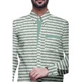 thumbnail image 3 of BESTMAN Chemise Décontractée Imprimée pour Hommes Coupe Ajustée à Boutons Manches Longues, 3 of 5