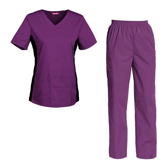 Ensemble de Sarraus pour Femmes Haut de Sarrau et Pantalon Ensemble de Sarraus