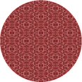 thumbnail image 1 of Ahgly Company Tapis Rond Lavable en Machine Intérieur Transitionnel Rouge Canneberge, 4 Pieds Rond, 1 of 7