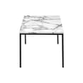 thumbnail image 2 of Monarch Specialties Table Set, 3pcs Set, Coffee, End, Black Metal, White Marble Look Laminate, Contemporary, Modern, 2 of 9