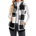 thumbnail image 1 of Innerwin Waistcoat Zip Up Ladies Fleece Vest Work Sleeveless Lightweight Sherpa Jacket Black M, 1 of 6