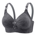 thumbnail image 1 of Kyusrd Full Coverage Bra For Women Adjustable Strap Traceless Without Steel Ring Gathering Push Up Comfortable Nursing Bra Large Size Support Breathable Wireless Comfy Soft Daily Bra, 1 of 9