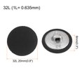 thumbnail image 2 of Unique Bargains 10pcs 32L Fabric Cloth Covered Button 20mm Round Metal Shank Sewing Buttons for Suits Dress Blouses, Black, 2 of 5