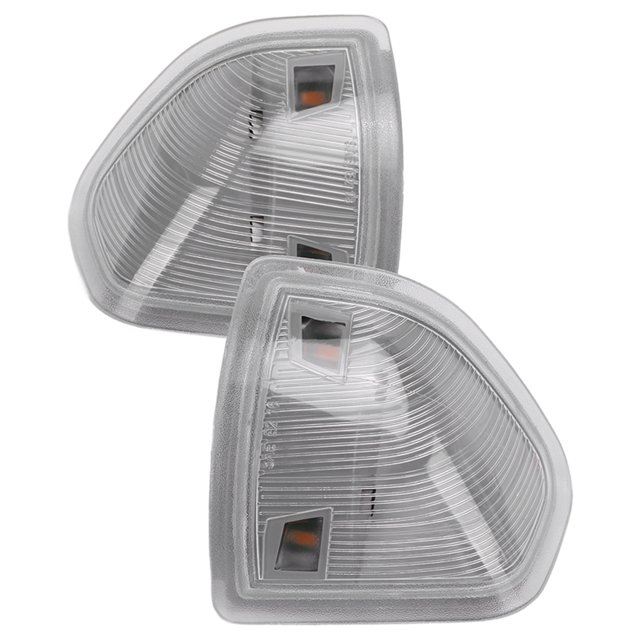 68302828AA, Left Right Antiaging Side Mirror LED Turn Signal Lamp Heat Resistant 2pcs For Repair Transparent White