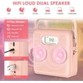 thumbnail image 3 of Portable CD Player for Home,Handheld Radio CD Player,Bluetooth CD Player with Dual Speakers FM Radio LCD Display Support USB AUX Playback Headphone Jack, 3 of 5