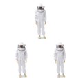 thumbnail image 3 of Ruiboury Durable And Essential Gear Beekeeping Suit Lightweight And Universal Easy To Ventilated Jacket For Beekeeper white XL 3Set, 3 of 6