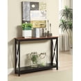 thumbnail image 2 of Convenience Concepts Table Console Oxford, Fini Bois Cerisier et Noir, 2 of 5