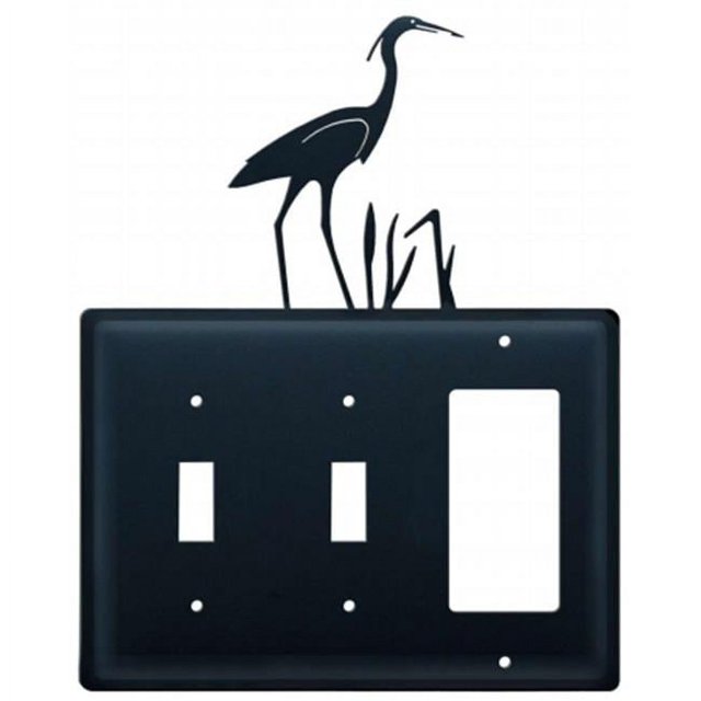 Village Wrought Iron ESSG-133 Switch Cover Triple - Heron