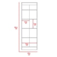 thumbnail image 4 of TUHOME Free Standing 5 Shelf Wood Pantry Multi Storage Cabinet, White, 4 of 4