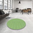 thumbnail image 4 of Ahgly Company Tapis d'Intérieur Lavable à la Machine, Carré, Transitionnel, Vert Oignon Vert, Tapis de Zone, 4 Pieds Carré, 4 of 7