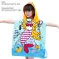 thumbnail image 4 of Children Bath Cloak Cartoon Kids Shower Hooded Towel Bathing Drying Pullover Poncho  Type 4, 4 of 10