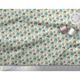 thumbnail image 3 of Soimoi White Rayon Fabric House Architectural Print Sewing Fabric Yard 42 Inch Wide, 3 of 5