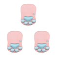 thumbnail image 2 of relayinert Stylish Cat Paw Gaming Mouse Mat Wrist Protection Non-slide Base Safe Cute DS-011 pink blue 3Set, 2 of 6